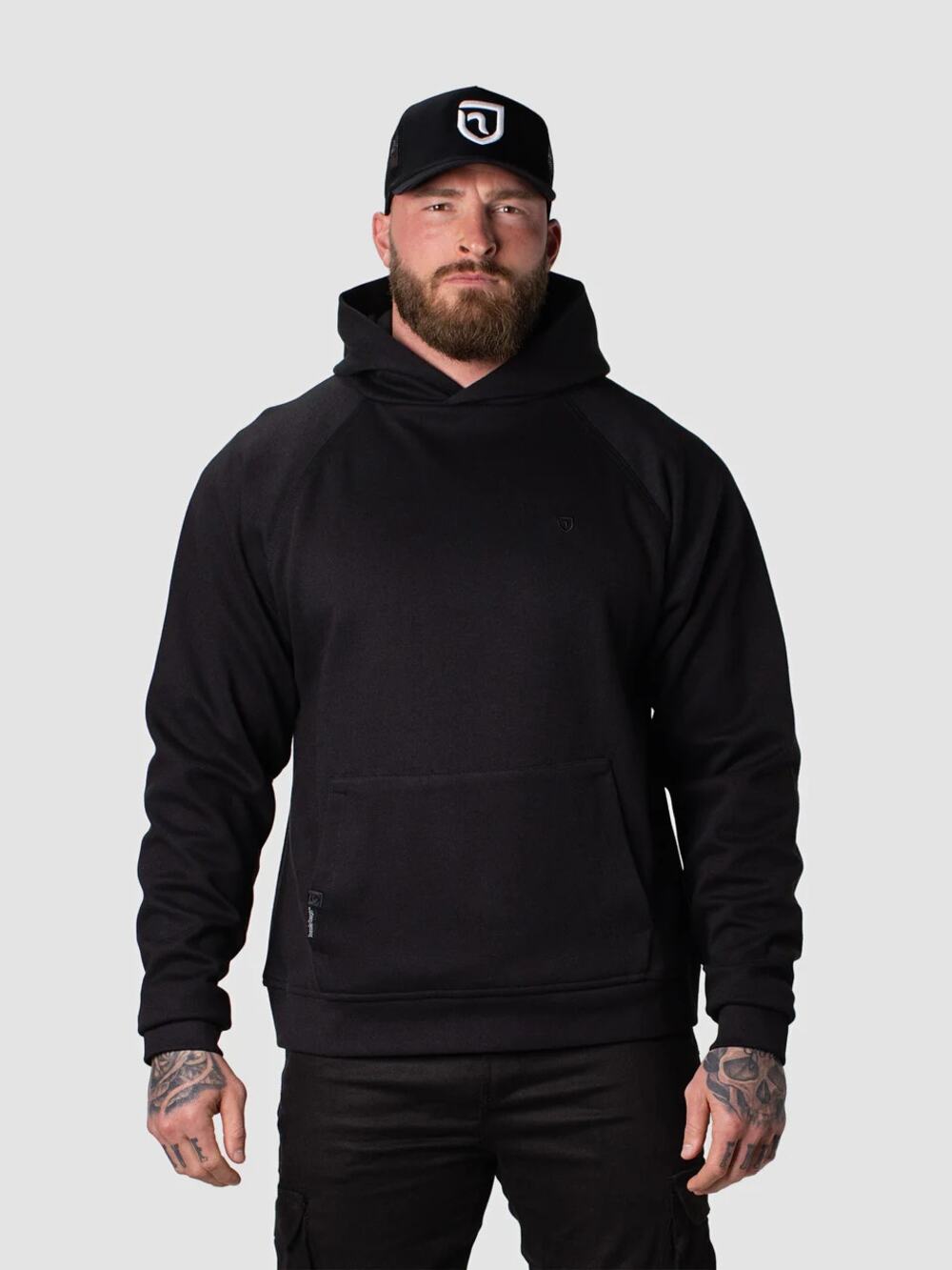 NEW NBT Body Guard Hoodie Men's Black Lightweight Pullover Pocket Size 2XL